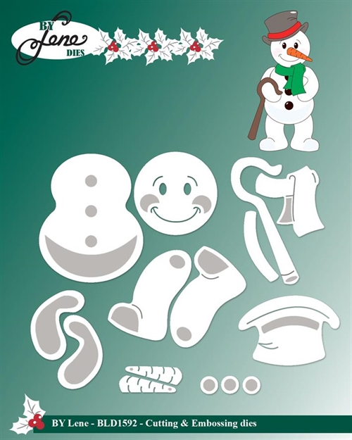 By Lene dies Snowman 2,8x2,8cm 